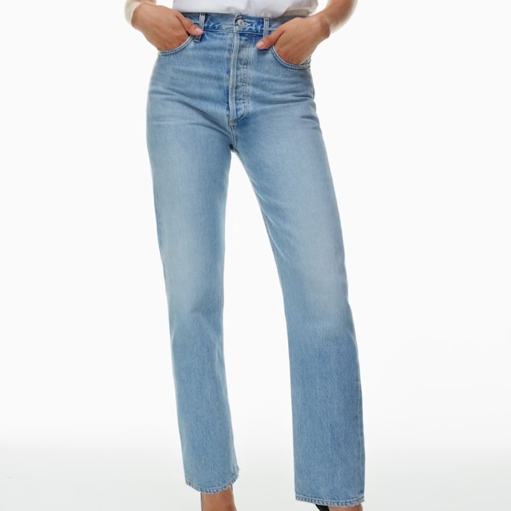 Agolde Light Blue Straight Leg Jeans